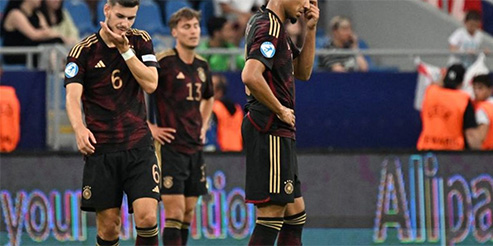 Фрагмент матча Германия U21 – Англия U21